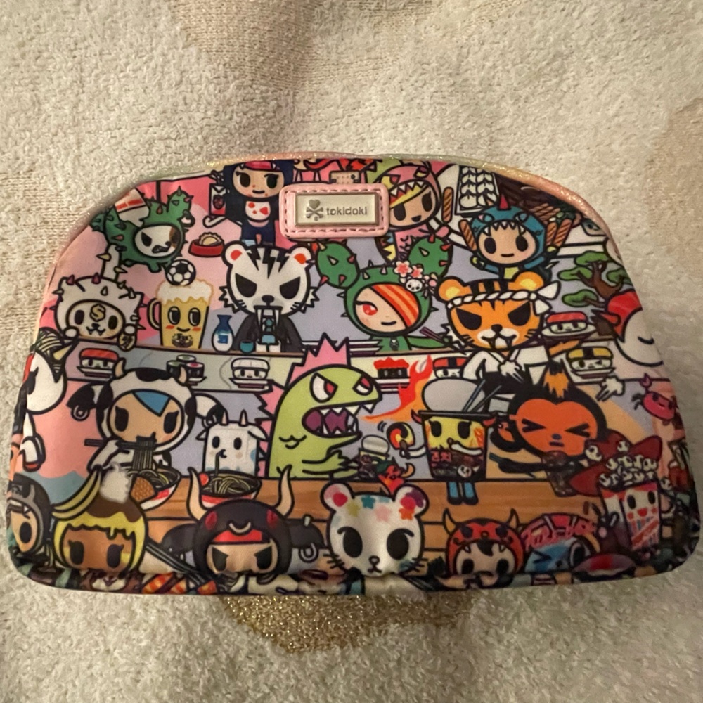 Tokidoki Multicolor Character Pouch/Make-Up Bag